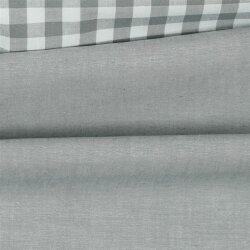Cotton poplin yarn-dyed - grey