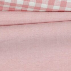 Cotton poplin yarn-dyed - dusky pink