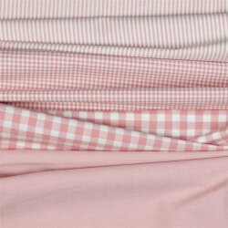 Cotton poplin yarn-dyed - dusky pink