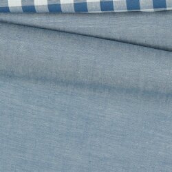 Hilo de popelina de algodón teñido - azul