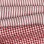 Cotton poplin stripes 3mm, yarn dyed - red