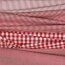 Popelina de algodón rayas 3mm, hilo teñido - rojo