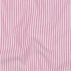 Cotton poplin stripes 3mm, yarn dyed - fuchsia