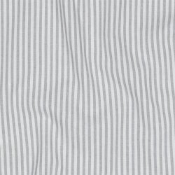 Cotton poplin stripes 3mm, yarn dyed - grey