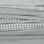 Popelina de algodón rayas 3mm, hilo teñido - gris