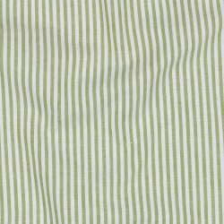 Cotton poplin stripes 3mm, yarn dyed - bottle green