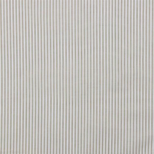 Cotton poplin stripes 3mm, yarn dyed - sand