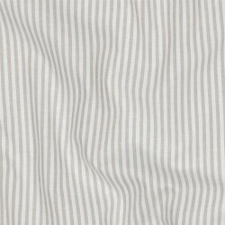 Cotton poplin stripes 3mm, yarn dyed - sand