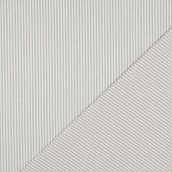Rayures de popeline de coton 3mm, fil teint - sable