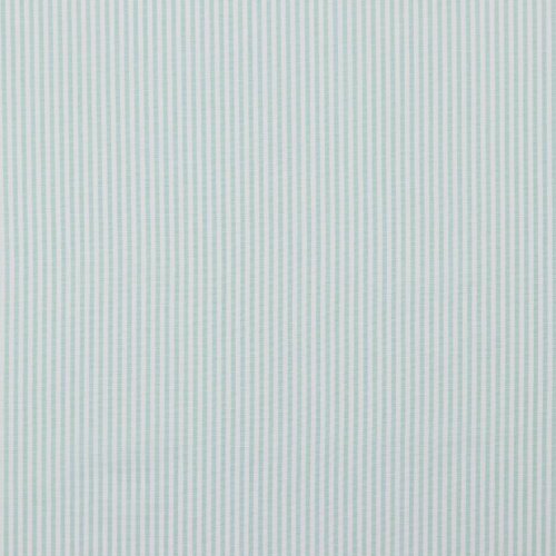 Cotton poplin stripes 3mm, yarn dyed - azure blue