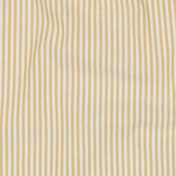 Cotton poplin stripes 3mm, yarn dyed - ochre