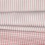 Cotton poplin stripes 3mm, yarn dyed - dusky pink
