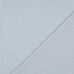 Rayas de popelina de algodón 3mm, hilo teñido - azul