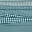 Cotton poplin stripes 3mm, yarn dyed - dark petrol