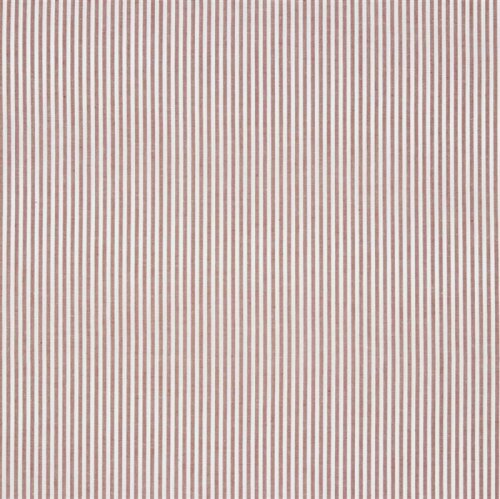 Cotton poplin stripes 3mm, yarn dyed - terracotta