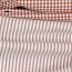Cotton poplin stripes 3mm, yarn dyed - terracotta