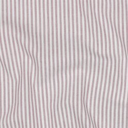 Cotton poplin stripes 3mm, yarn dyed - mallow