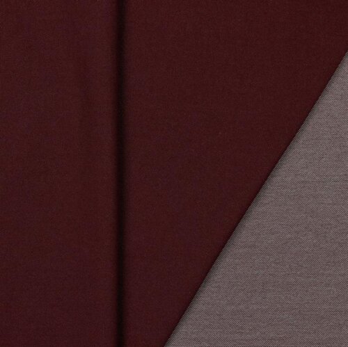 Baumwolljersey Jeans-Optik - aubergine