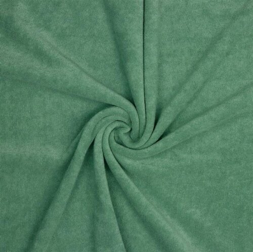 Stretch terry cloth *Vera* - old green