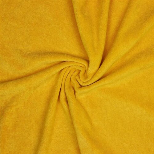 Stretch terry cloth *Vera* - yellow