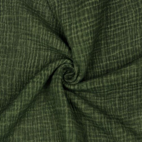 Muselina Stonewashed - verde musgo