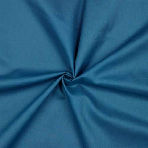 Baumwollbatist *Gerda* BIO~Organic - blau