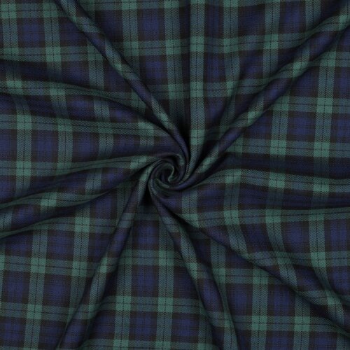 Schottenkaro Stretch - schwarz/BLUE/GREEN/kleine