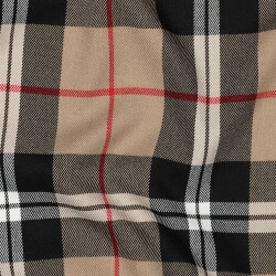 Tartán elástico - arena/negro/rojo