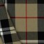 Strečový tartan - pískový/černý/červený