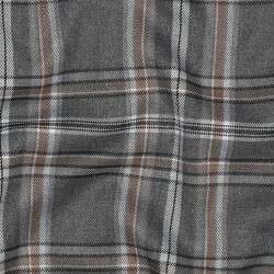 Tartán elástico - gris/beige