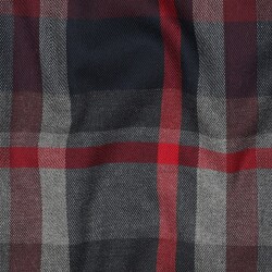 Tartán elástico - negro/gris/rojo