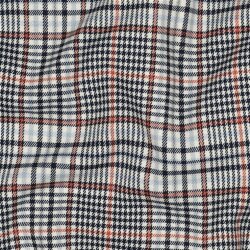 Schottenkaro Stretch - creme/NAVY/ORANGE