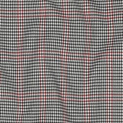 Stretch tartan - black/white/red