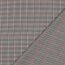 Stretch tartan - black/white/red