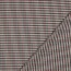 Stretch tartan - off-white/petrol/wine red