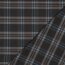 Strečový tartan - šedá/světle modrá/bílá