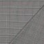 Gabardine Schottenkaro Stretch - schwarz/weiss/rot