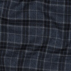 Tartán stretch - vaqueros azul/azul oscuro/gris