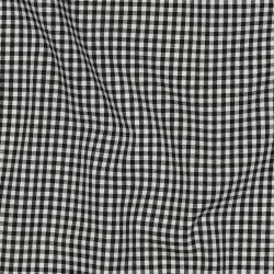 Cotton Poplin 2.7mm Vichy Check - black