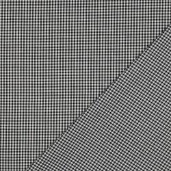 Popeline di cotone 2.7mm Vichy Check - nero