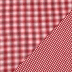 Popeline di cotone 2.7mm Vichy Check - rosso