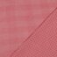 Popeline di cotone 2.7mm Vichy Check - rosso