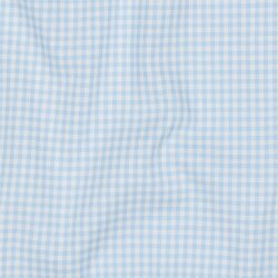 Cotton poplin 2.7mm Vichy check - light blue