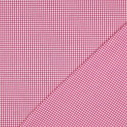 Popeline di cotone 2,7mm Vichy check - fucsia