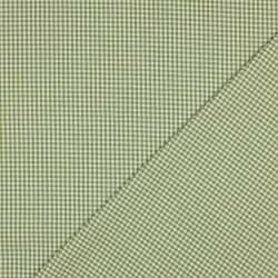 Bavlněný poplin 2,7mm Vichy kostka - láhev zelená