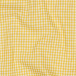 Katoen Poplin 2.7mm Vichy Check - geel