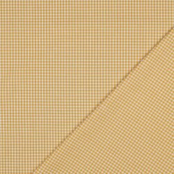 Popeline di cotone 2,7mm Vichy check - ocra