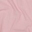Cotton poplin 2.7mm Vichy check - dusky pink