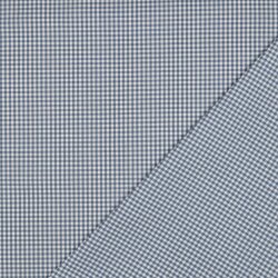 Katoen Poplin 2.7mm Vichy Check - blauw