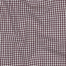 Katoen poplin 2,7mm Vichy check - aubergine